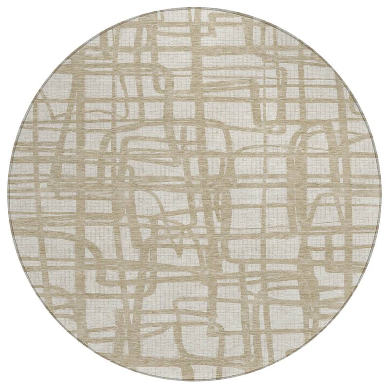 Machine Washable Indoor/ Outdoor Modern Centurion Chantille Rug