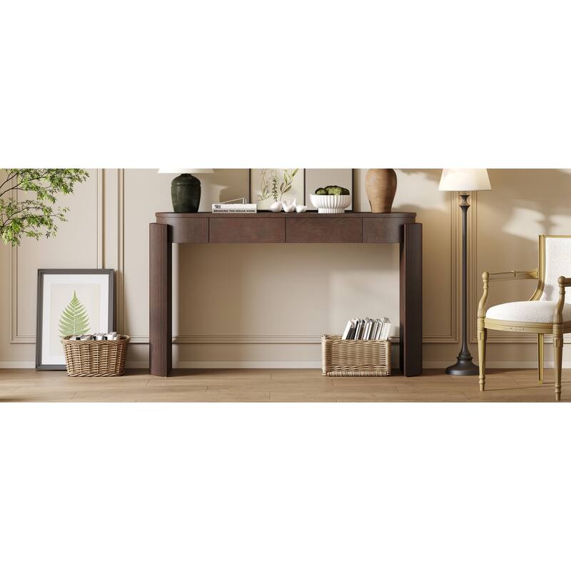Console Table with Fluted Design