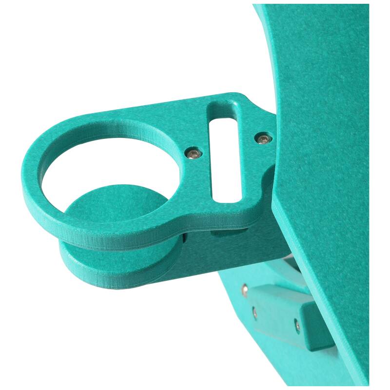 Laguna Outdoor Folding Adjustable Adirondack Chair with Cup Holder & Hideaway Ottoman