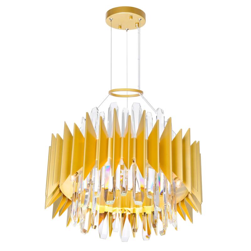 Cityscape 12 Light 20in Satin Gold Chandelier - Satin Gold
