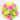 Artificial Spring Flower Bush 24 Stem Open Rose/ Cosmos Daisy Mix Bush, Beauty Kiwi Yellow, ABN1B019-BT-KW-YW