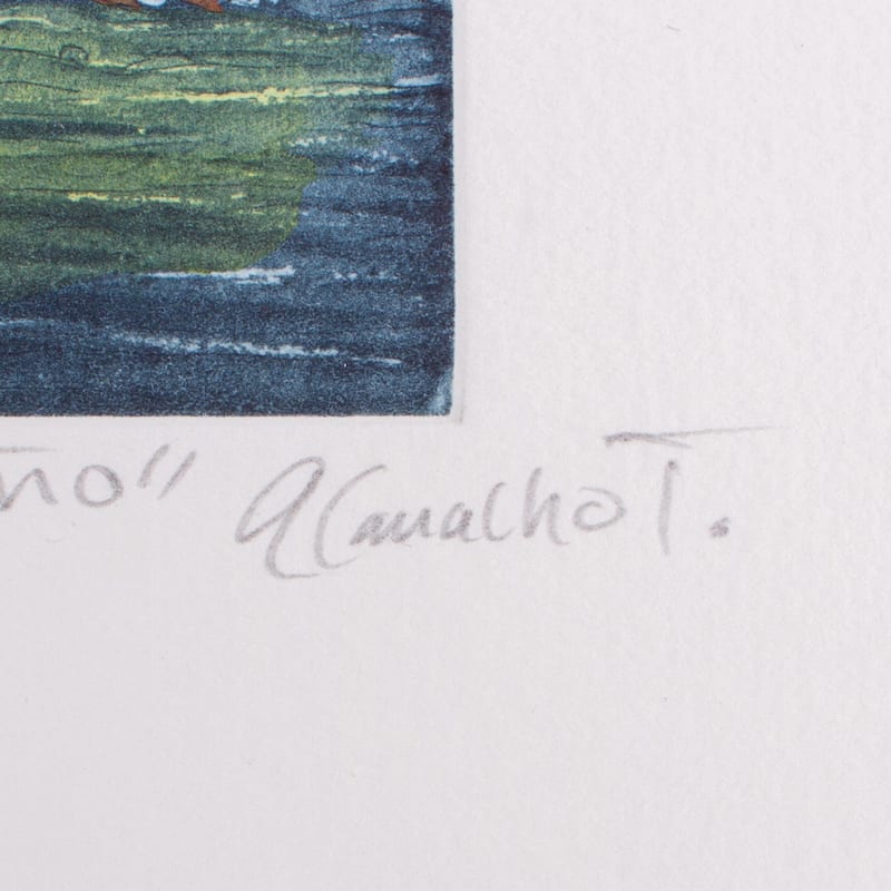 Novica Handmade Hermit Crab Aquatint Print