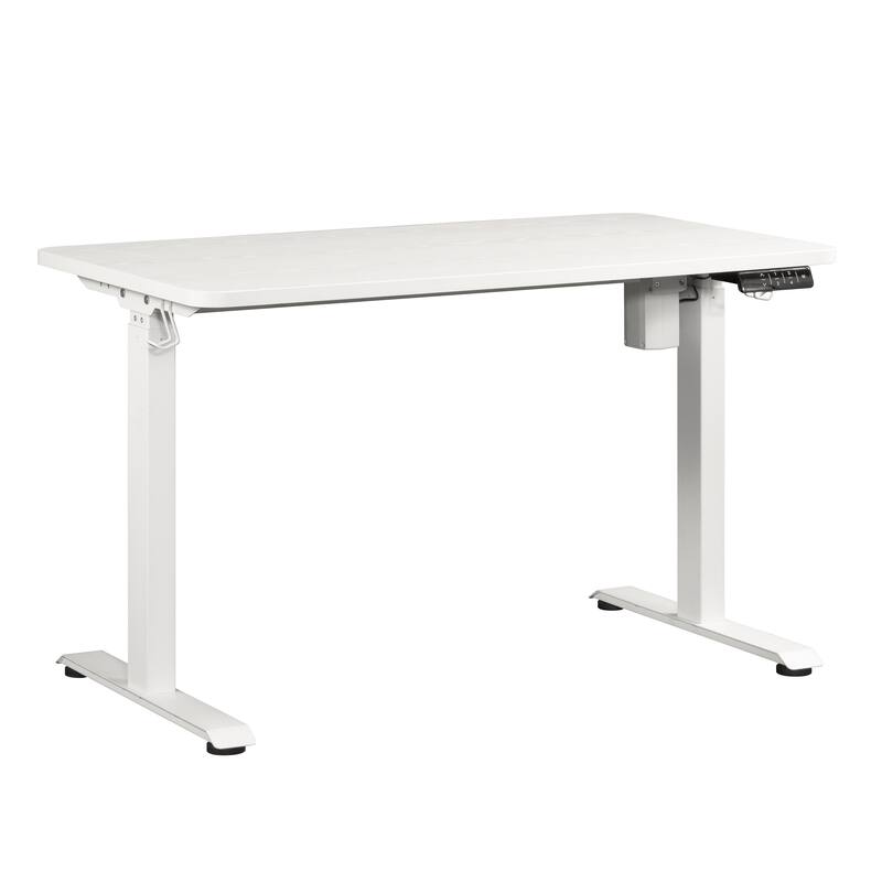 Engineered Wood Contemporary Sit/Stand Desk with Four Preset Heights