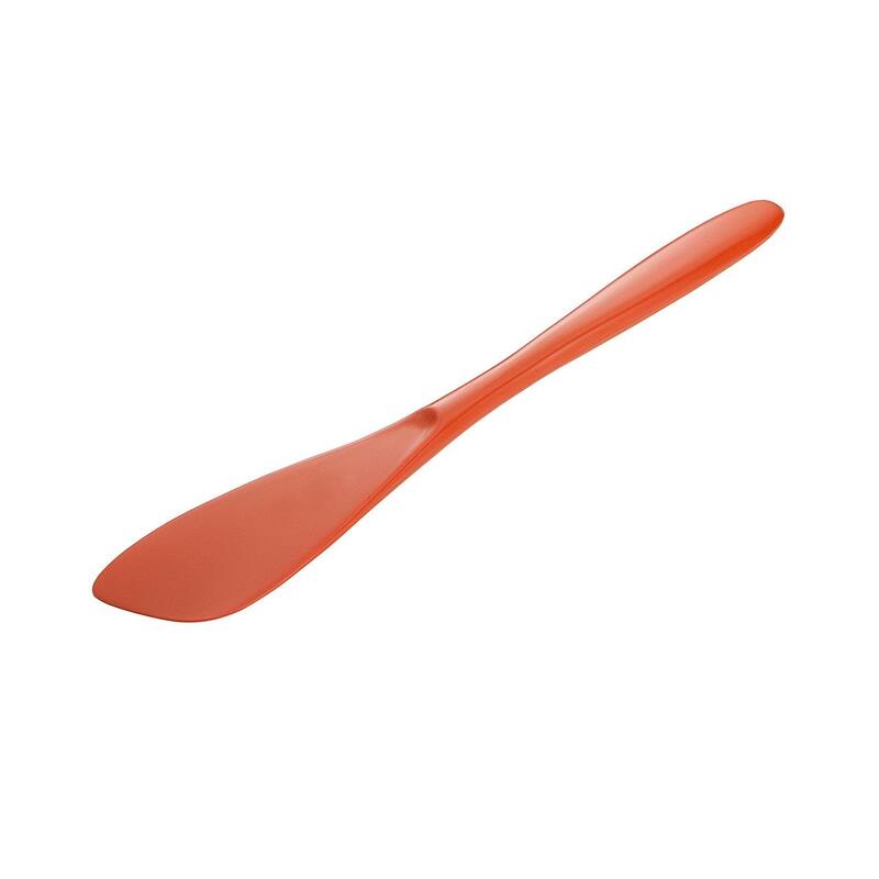 Hutzler 7.75 Inch Melamine Mini Spreader, Great for Spreading Condiments, Frosting Cakes or Cupcakes - Orange