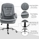 preview thumbnail 7 of 8, Vinsetto Adjustable Height Ergonomic High Back Home Office Chair with Armrests - Grey