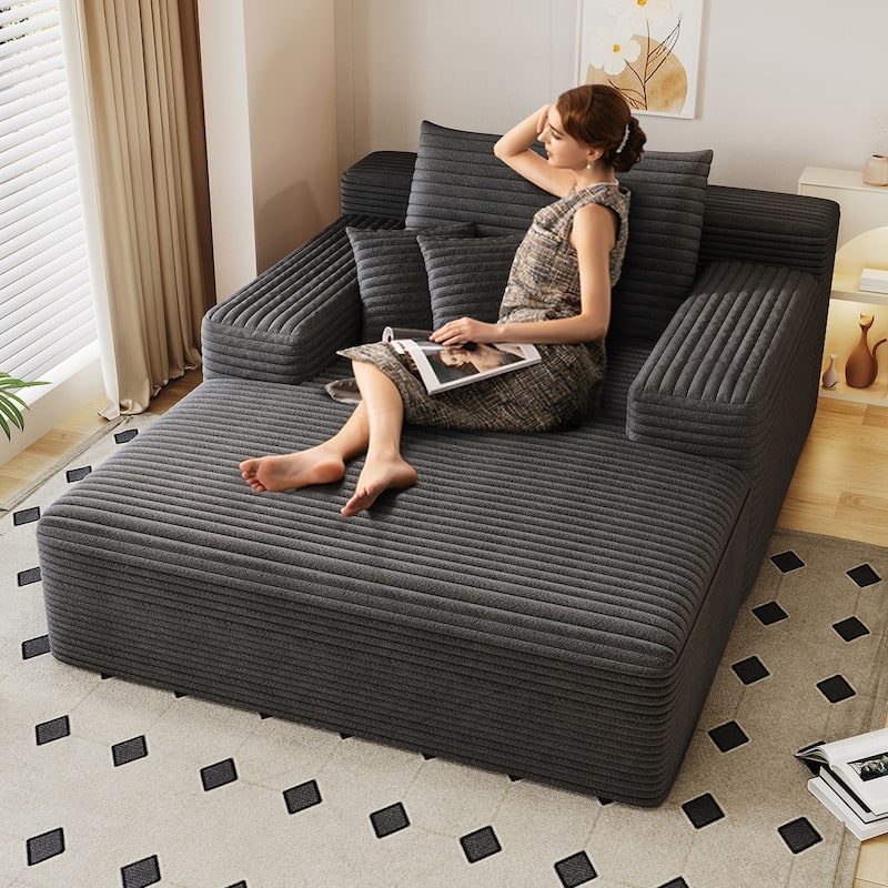 Comfortable Oversized Sofa Bed for Relaxation and Multipurpose Use