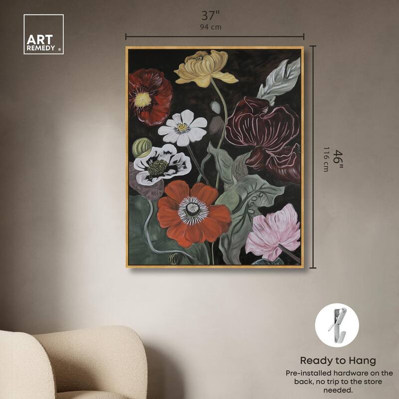 Ruby Revelry Canvas by Art Remedy