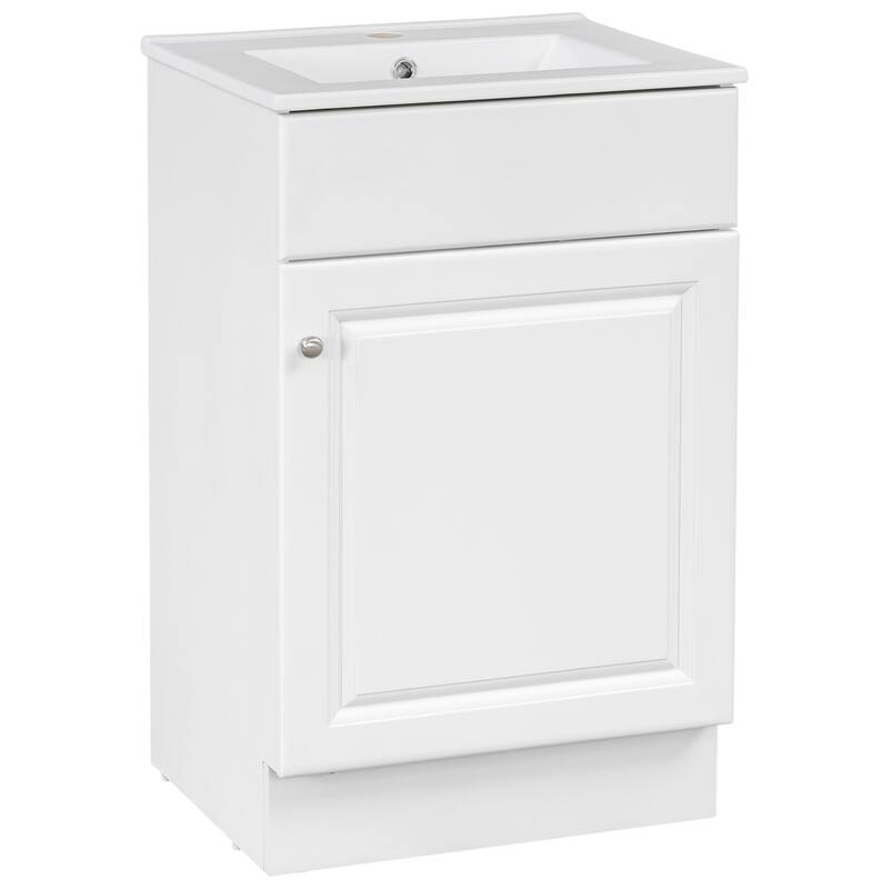20" Bathroom Vanity with Sink, Storage Cabinet w/Soft Closing Doors and Drawers, Adjustable Shelf, Floor Freestanding Vanities
