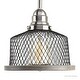 preview thumbnail 7 of 5, Luxury Vintage Pendant Light, 7"H x 8"W, with Industrial Chic Style, Brushed Nickel Finish by Urban Ambiance - 7"H x 8"W x 8"Dep
