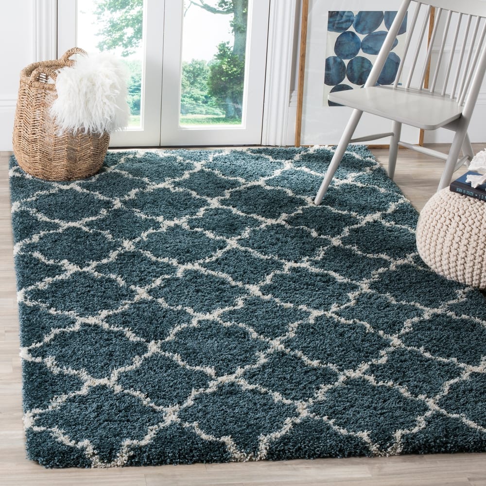 SAFAVIEH Hudson Shag Jeryl Glam Trellis 2-inch Area Rug