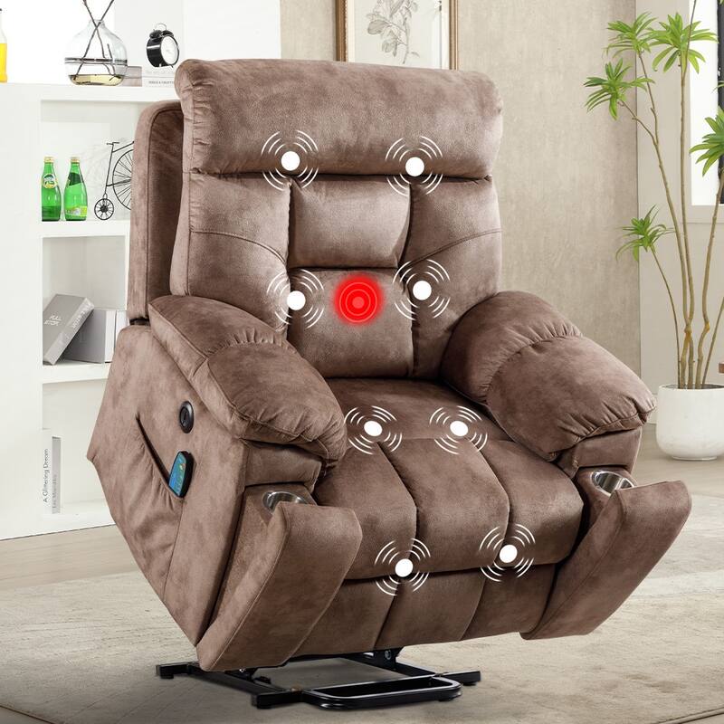 Transitional Massage Recliner - Brown