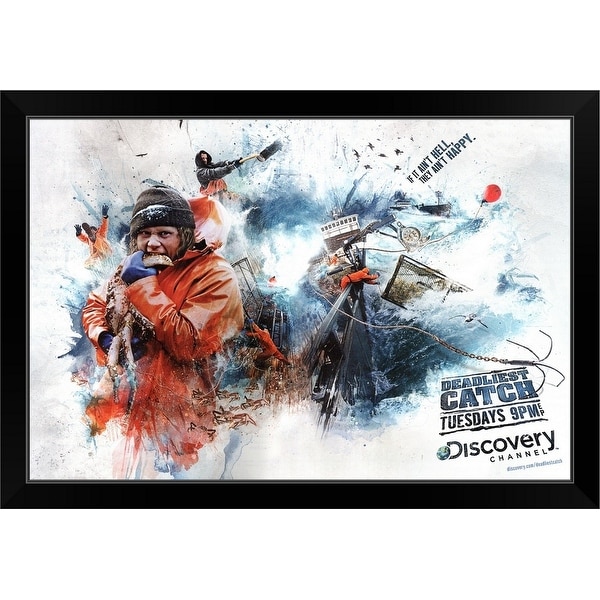 "Deadliest Catch (TV) (2009)" Black Framed Print