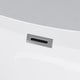 preview thumbnail 9 of 9, 67 in. Acrylic Freestanding Flatbottom Soaking Bathtub in White