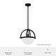 preview thumbnail 4 of 10, Hunter Wedgefield 1 Light Pendant - Kitchen Island, Dining Room, Bedroom - Contemporary, Transitional