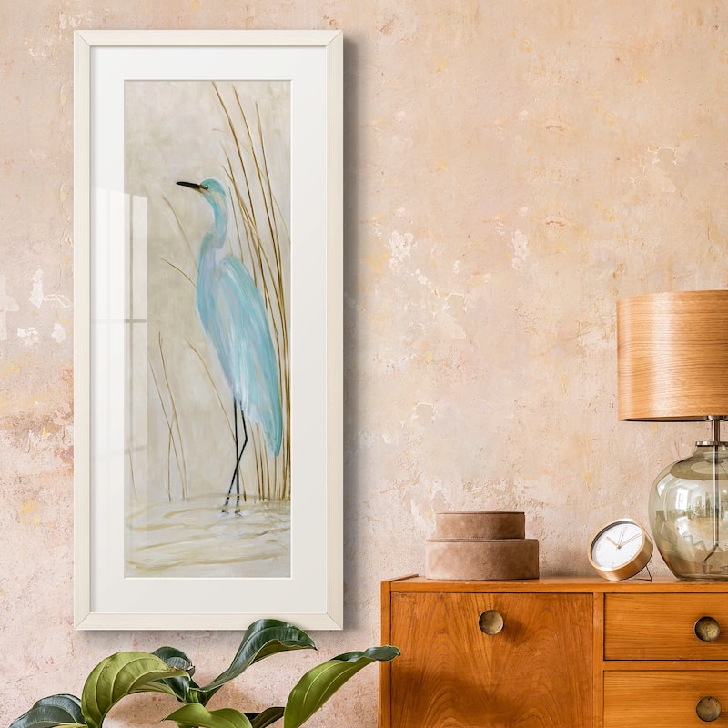 Soft Egret II-Premium Gallery Framed Print