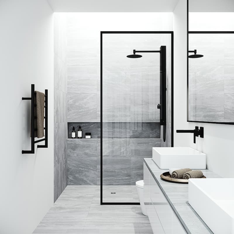 VIGO Gardenia 39" H x 4" W 2-Jet Shower Panel with Round Shower Head