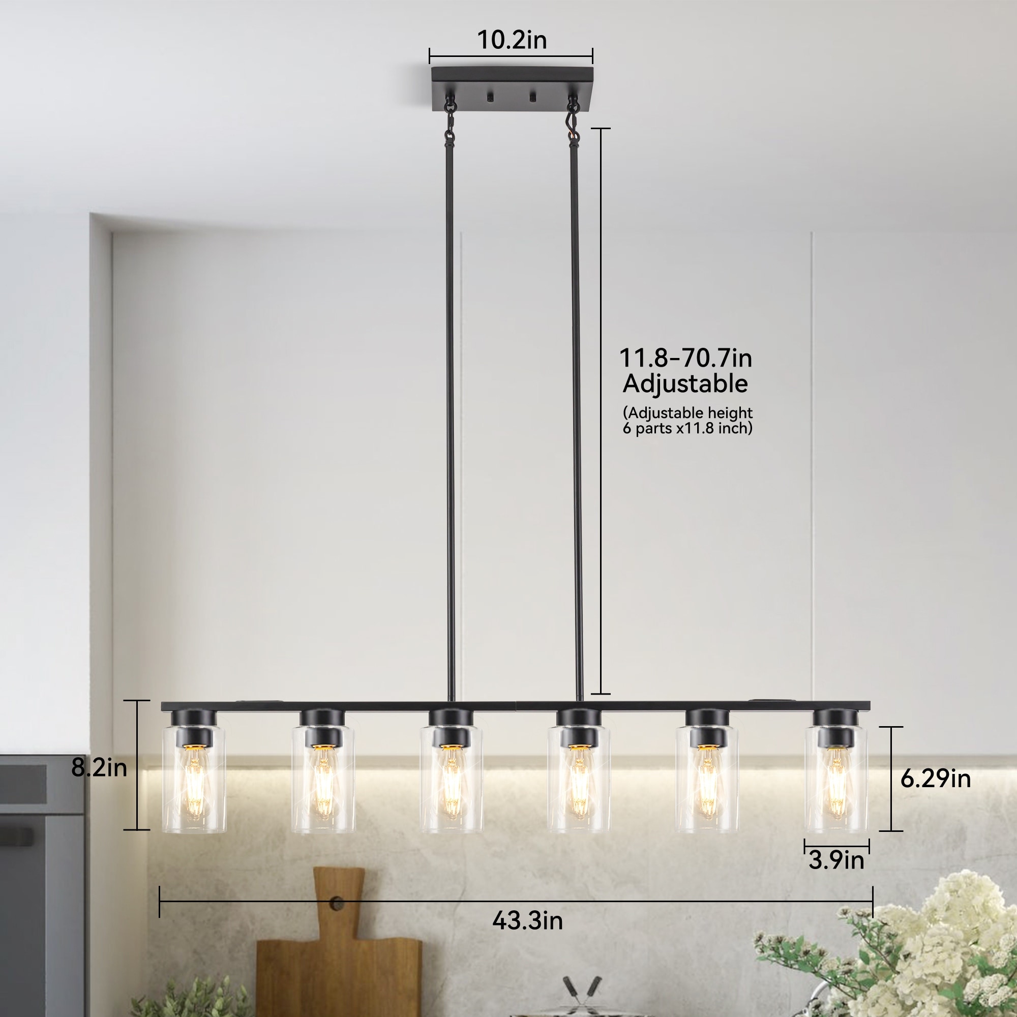 6 inch pendant light fitting on sale