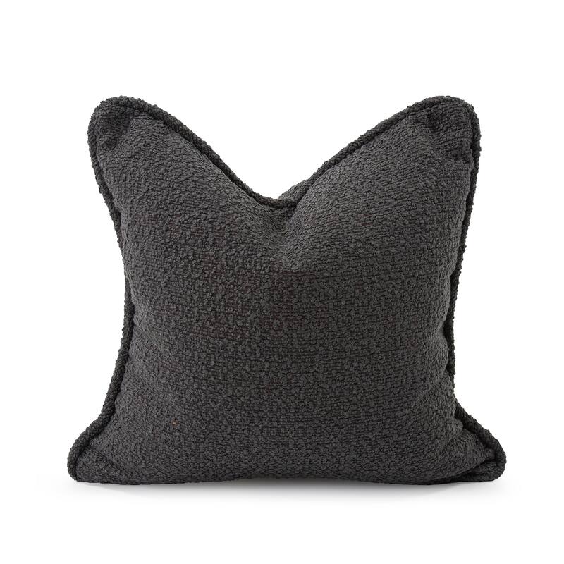 Allan Andrews 20 in. x 20 in. Pillow Barbet Charcoal - Down Insert