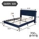 preview thumbnail 72 of 145, Alazyhome Upholstered Platform Bed Frame