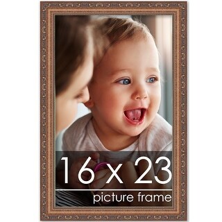 16x23 Traditional Antique Gold Complete Wood Picture Frame with UV ...