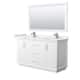 Option White / White Quartz Top / Brushed Nickel Hardware