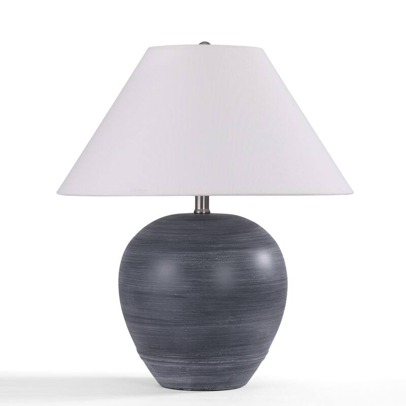Global Accent Ceramic Table Lamp with Linen Shade