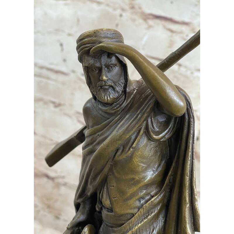 Signed Bonheur Arab Man On A Horse Bronze Sculpture Museum Quality Artwork Sale