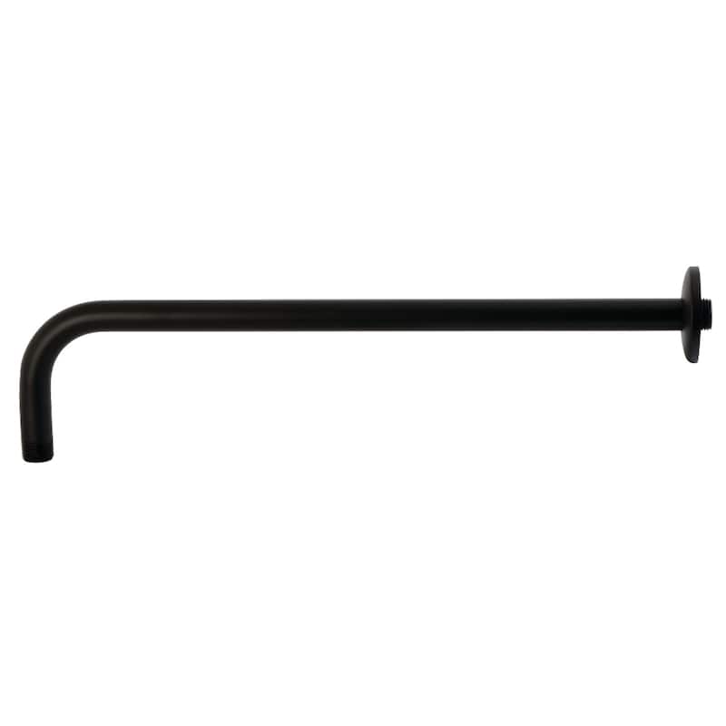 Kingston Brass Claremont 17-Inch Rain Drop Shower Arm - Matte Black