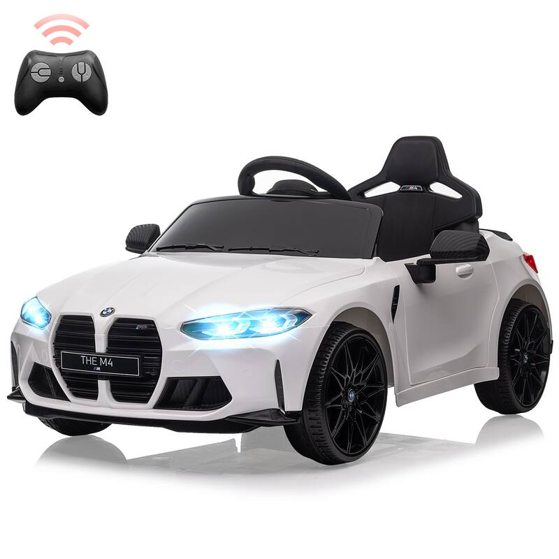 12V Toddler Electric Vehicle, Ride On Toy Car for Kids Best Gift - White