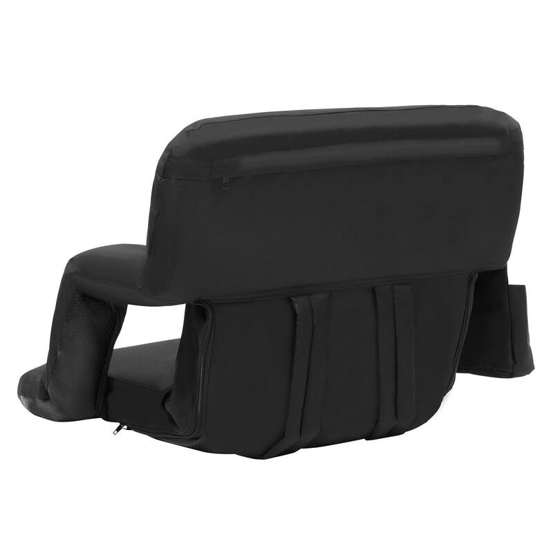 Stadium Seat with Back Support, Wide Bleacher Seat Backs, Folding Padded Cushion Stadium Chair, Portable Reclining Chairs - 1 Set