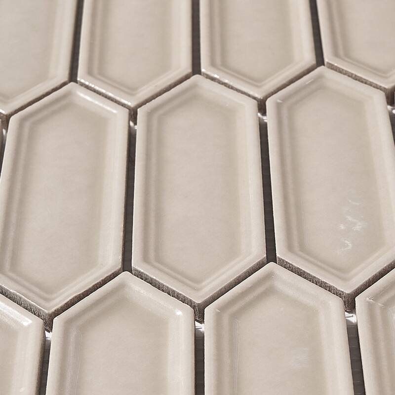 Forio 1.2" x 4.2" Picket Glossy Porcelain Mosaic Tile