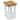 vidaXL End Table 10.6"x9.4"x14.6" Solid Oak Wood