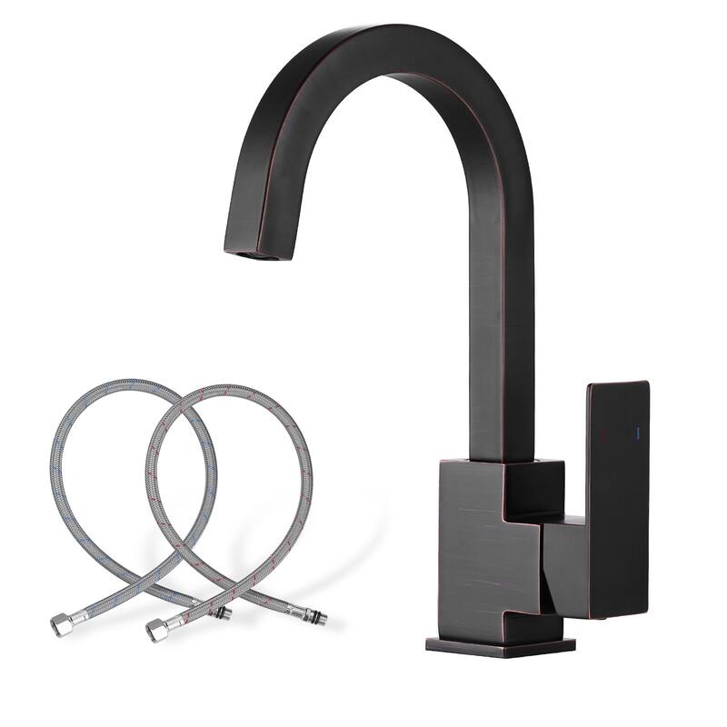 WOWOW Single-Handle Bar Faucet with Swivel Spout - Oil Rubbed Bronze