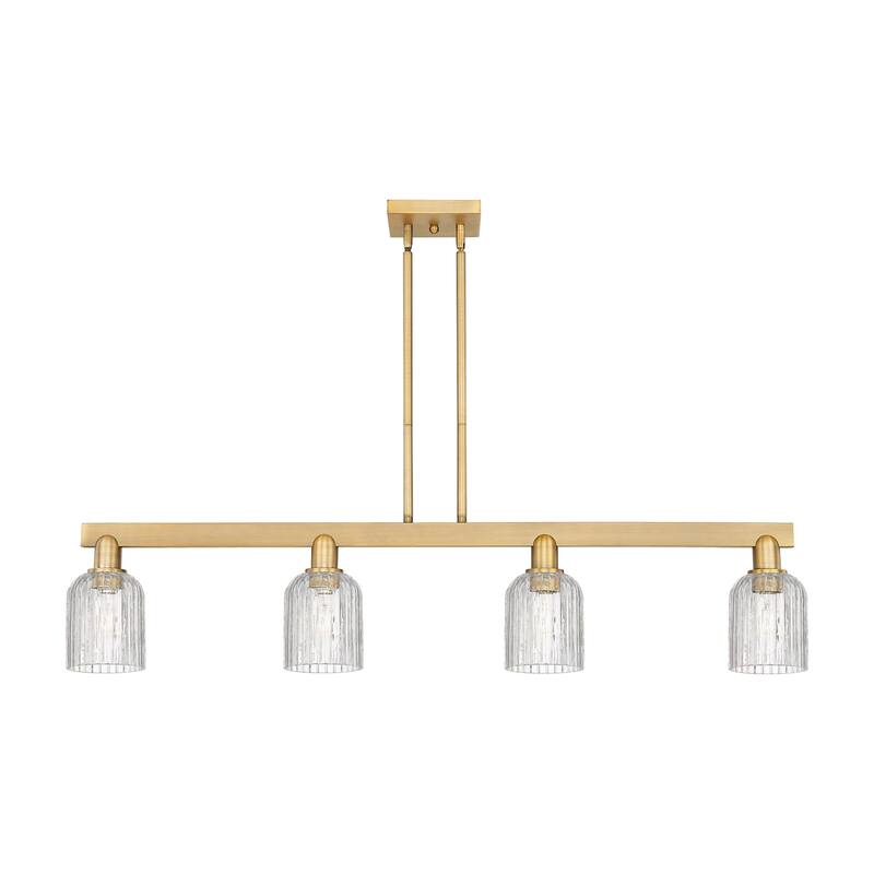 Innovations Lighting 716-4I-10-48 Bridal Veil Linear Bridal Veil 4 - Brushed Brass / Clear