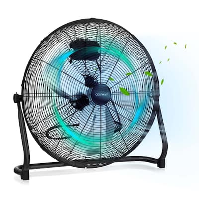20'' Floor Fan High Velocity Floor Fan w/ Adjustable Tilt & Speed