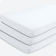 preview thumbnail 44 of 58, Bare Home Solid Ultra-Soft Crib Fitted Sheet Crib - 3 Pack - White