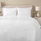 preview thumbnail 2 of 49, Superior Enzy Medium Weight Floral Matelasse Bedspread and Sham Set White - California King