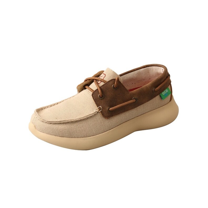 Shop Twisted X Casual Shoes Womens Driving Mocs Eco Twx Lace Brown Khaki Bomber Overstock 27699071