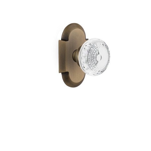 Nostalgic Warehouse COTCME_SD_NK Vintage Crystal Meadows Single Dummy Door Knob with Cottage Rose