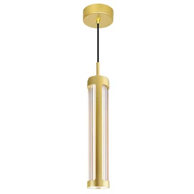 Neva 3 in LED Integrated Satin Gold Chandelier - Satin Gold