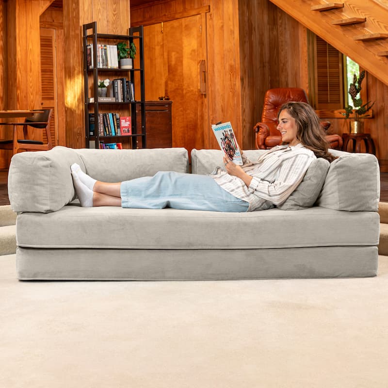 Jaxx Unsofa Modular Convertible Sectional Sofa with Fold Out King Sleeper Bed