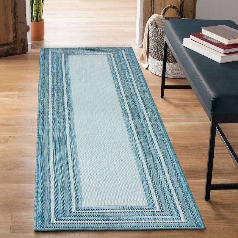 Liora Manne Carmel Multi Border Indoor/ Outdoor Area Rug