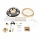 preview thumbnail 5 of 9, 42'' Gold Chandelier LED Ceiling Fan with Retractable Blades - 42 Inches