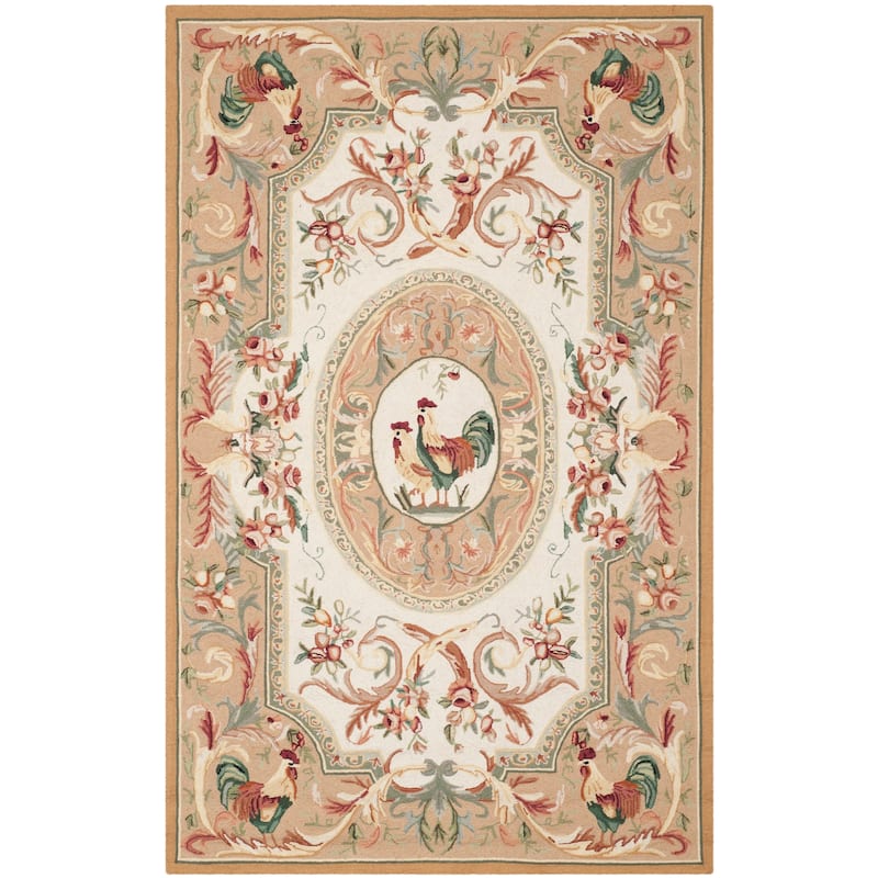 SAFAVIEH Handmade Chelsea Myranda French Country Rooster Wool Rug