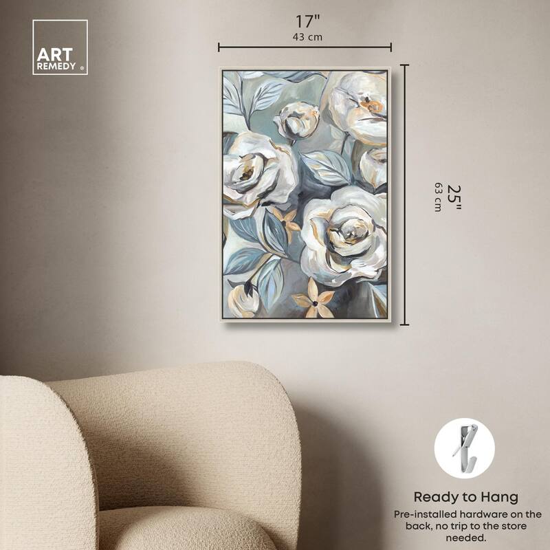 Grey Delight Canvas by Art Remedy
