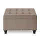 preview thumbnail 6 of 32, Large Square Storage Ottoman with Wooden Legs