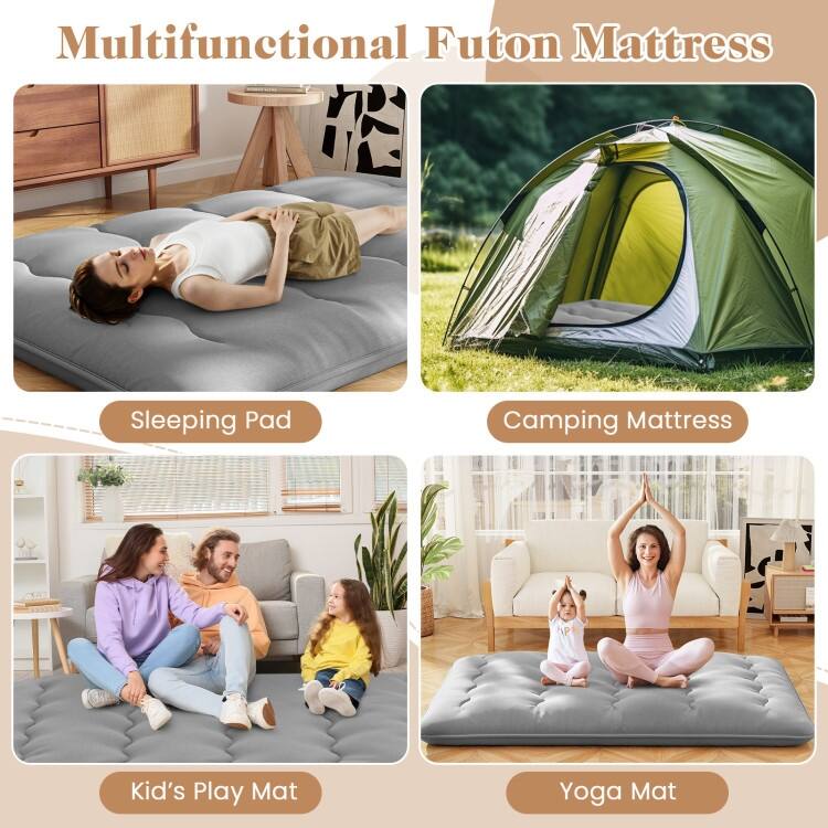 Roll Up Floor Mattress for Camping and Home Use