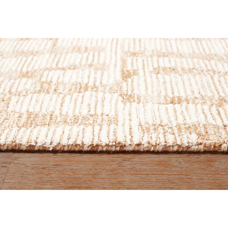 Terra by Obeetee Shadows Static Wheat Rug