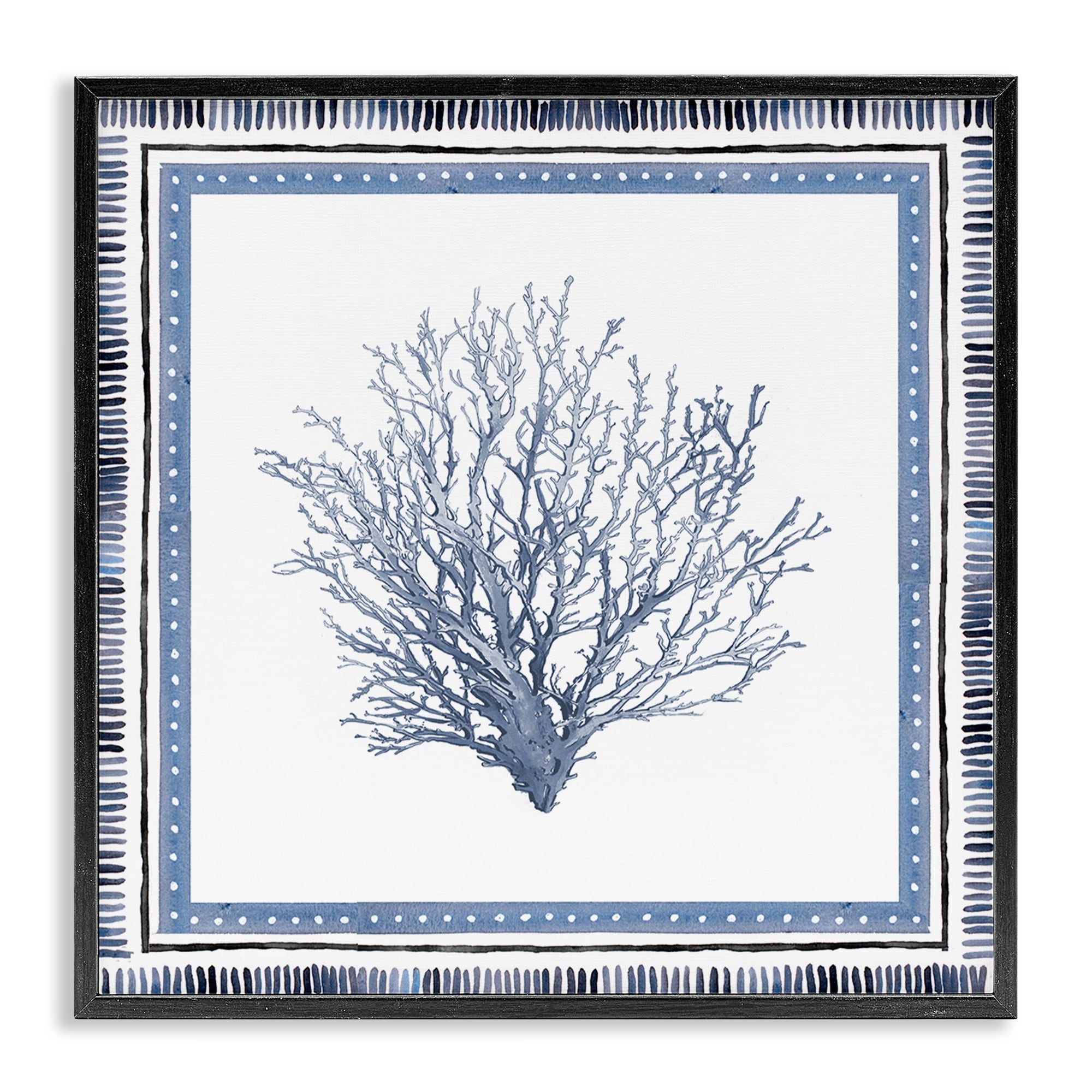 Stupell Nautical Branch of Coral Framed Giclee Art Design By Lanie Loreth