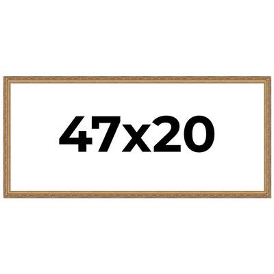 47x20 Frame Red Solid Wood Picture Frame Width 1.75 Inches | Interior Frame Depth 1 13/16 Inches
